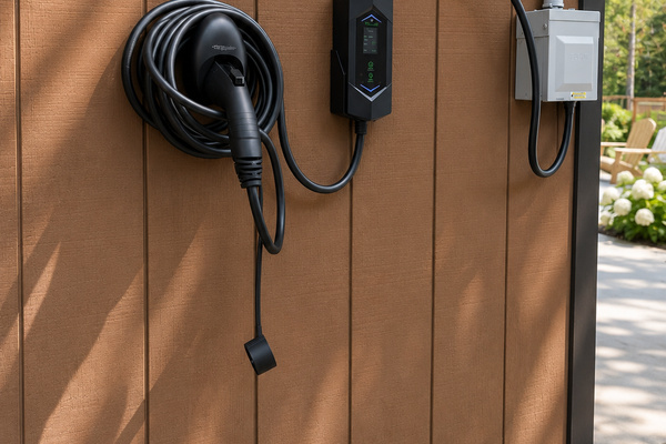 EV charger available for convenient charging during your stay