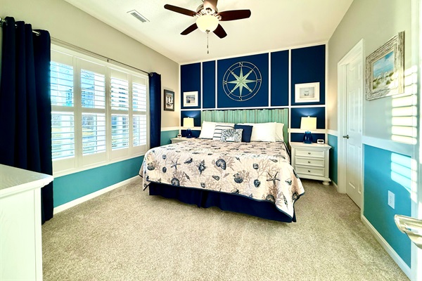 Primary Bedroom with King Bed and Private Bath