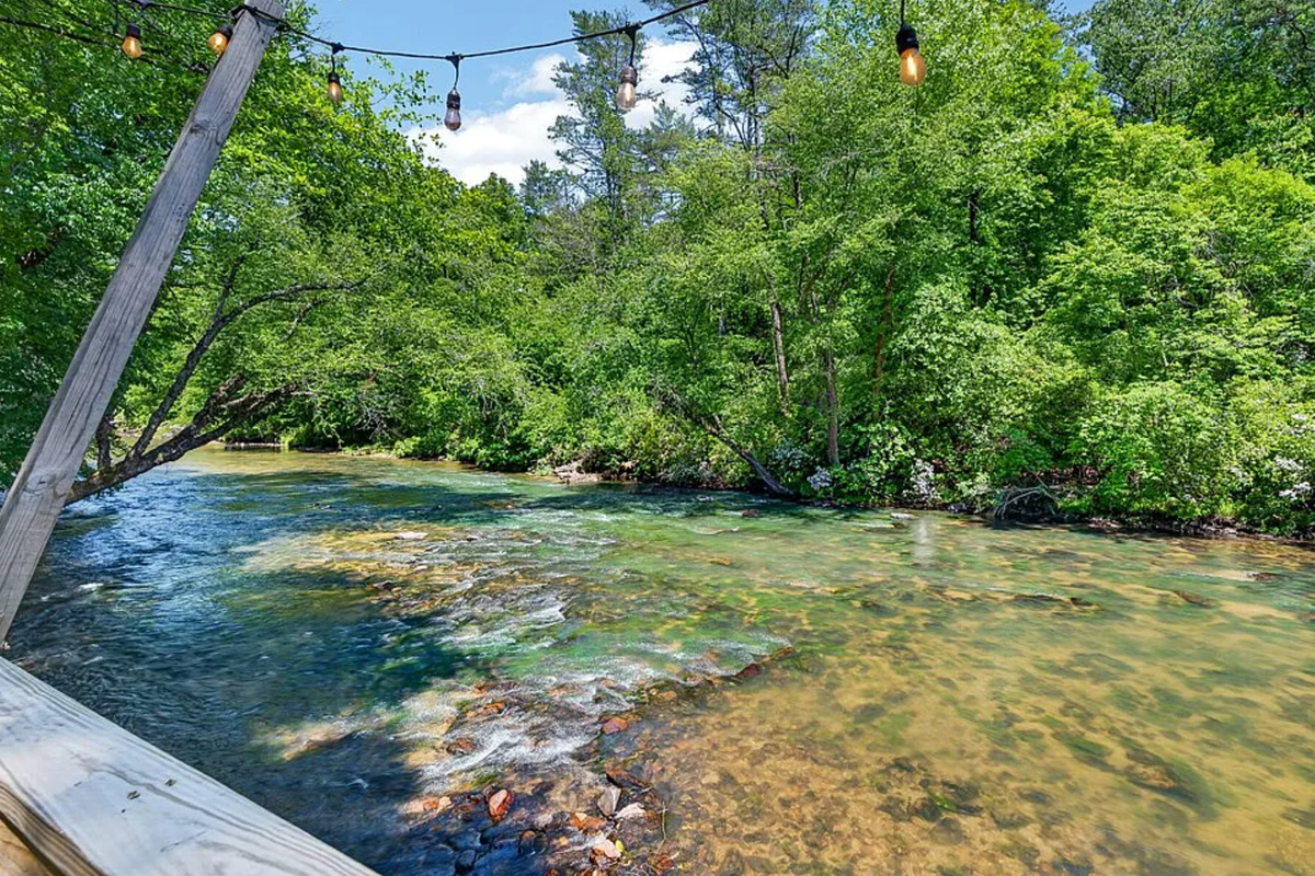 Main Deck Overlooking Cartecay River