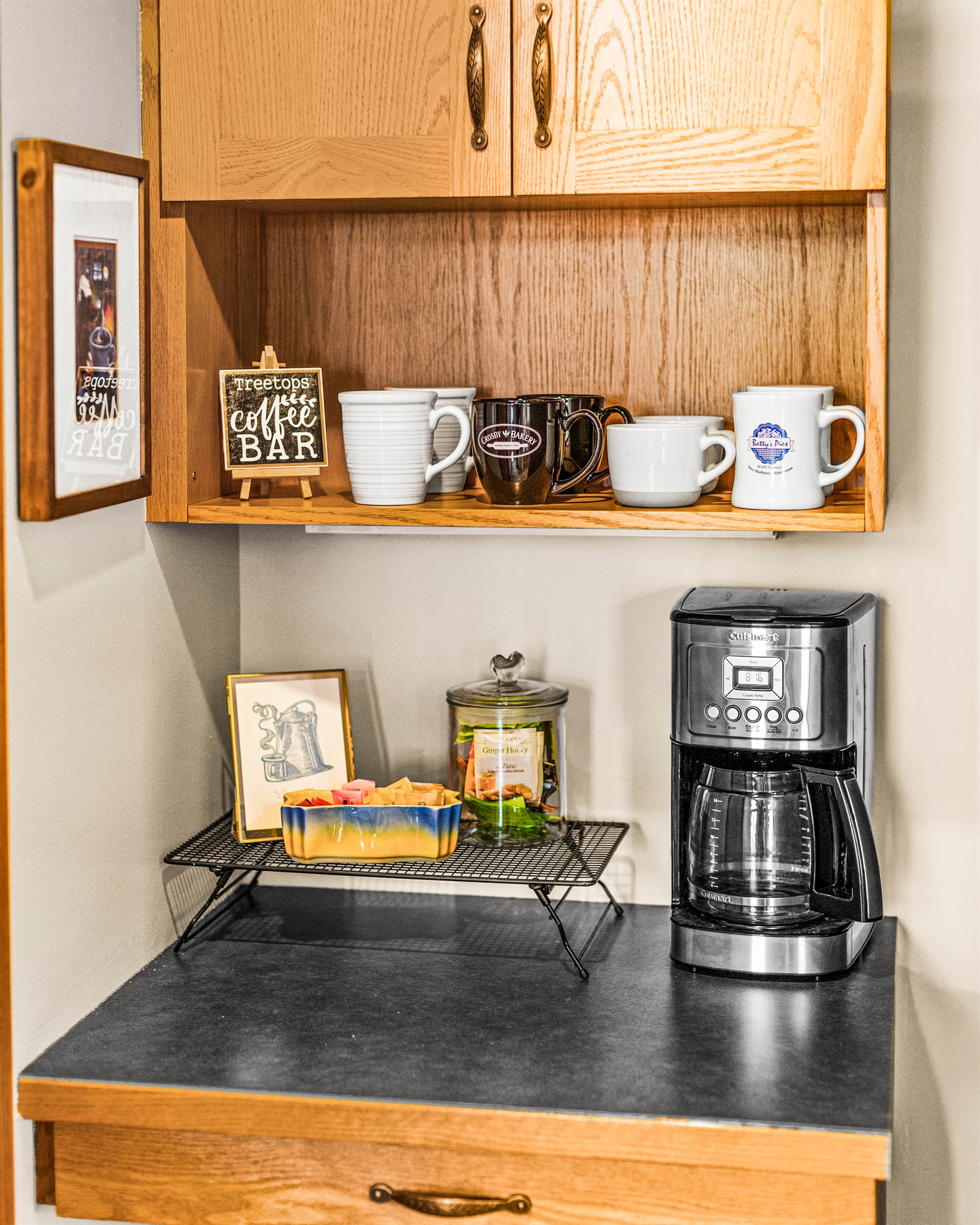 Cozy up to the views with a warm cup of coffee in the morning to start your day.