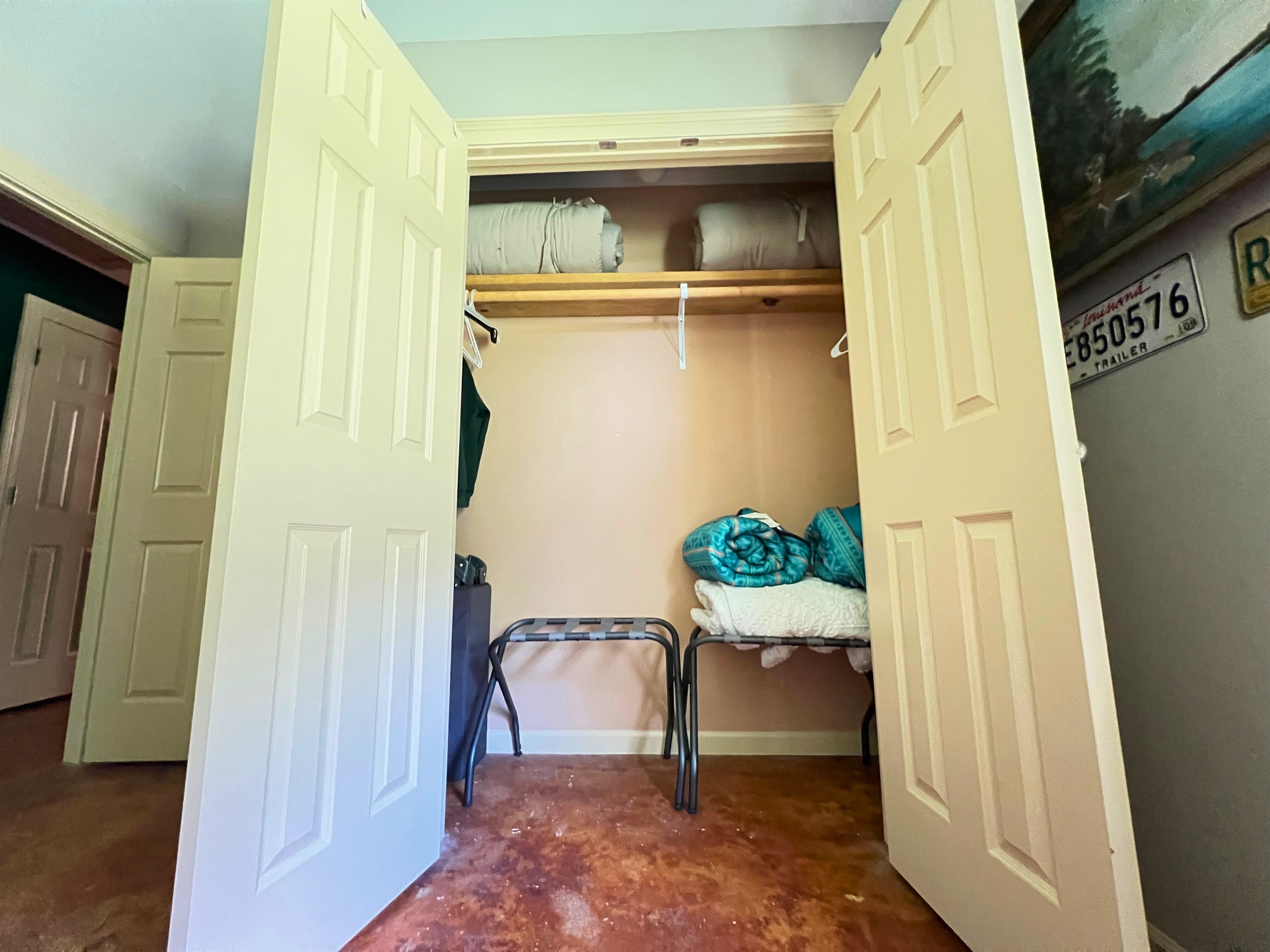 Plenty of Closet Space for our ‘staying a bit longer’ guests