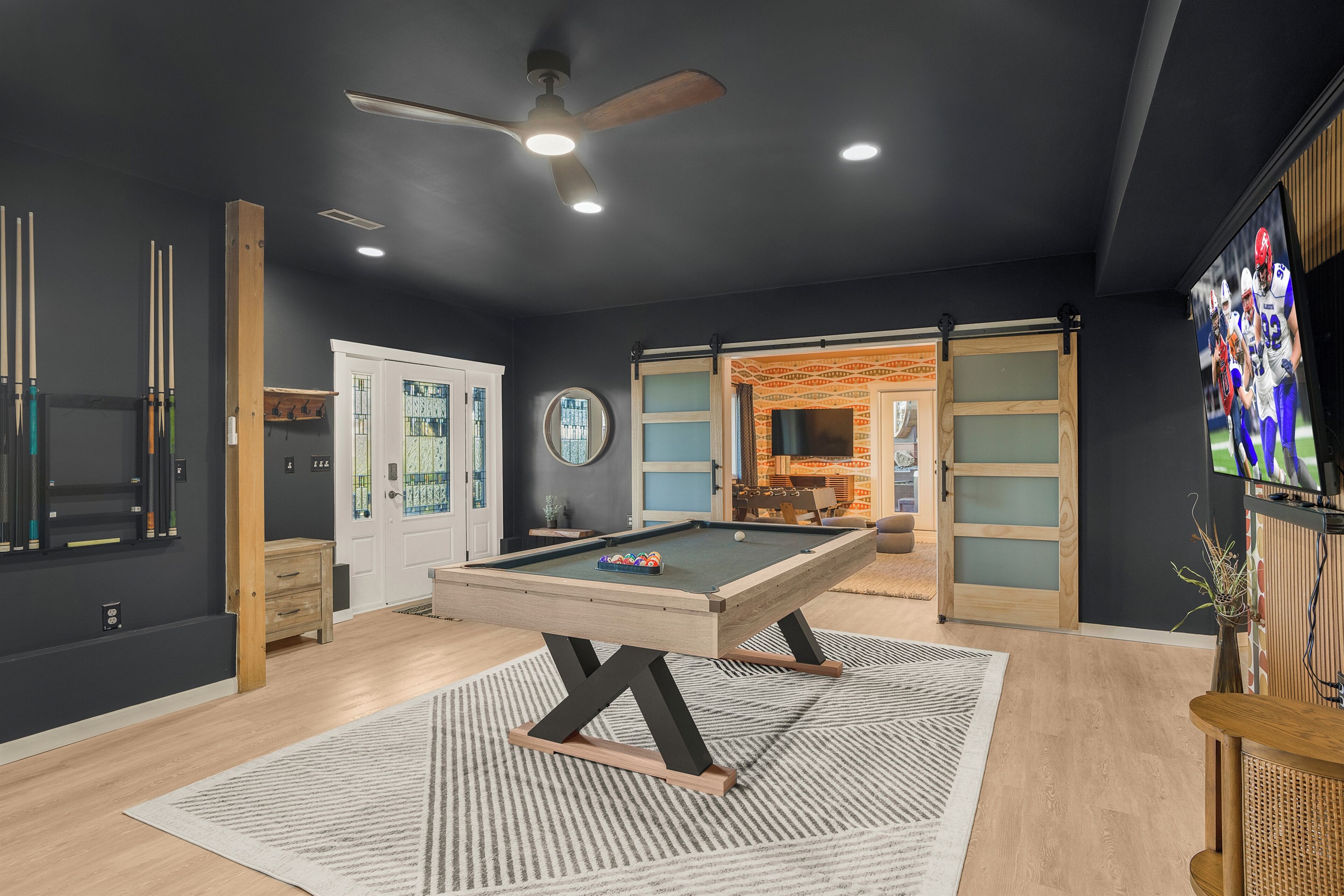 Downstairs game room (note: this is the room you enter from main house entrance)