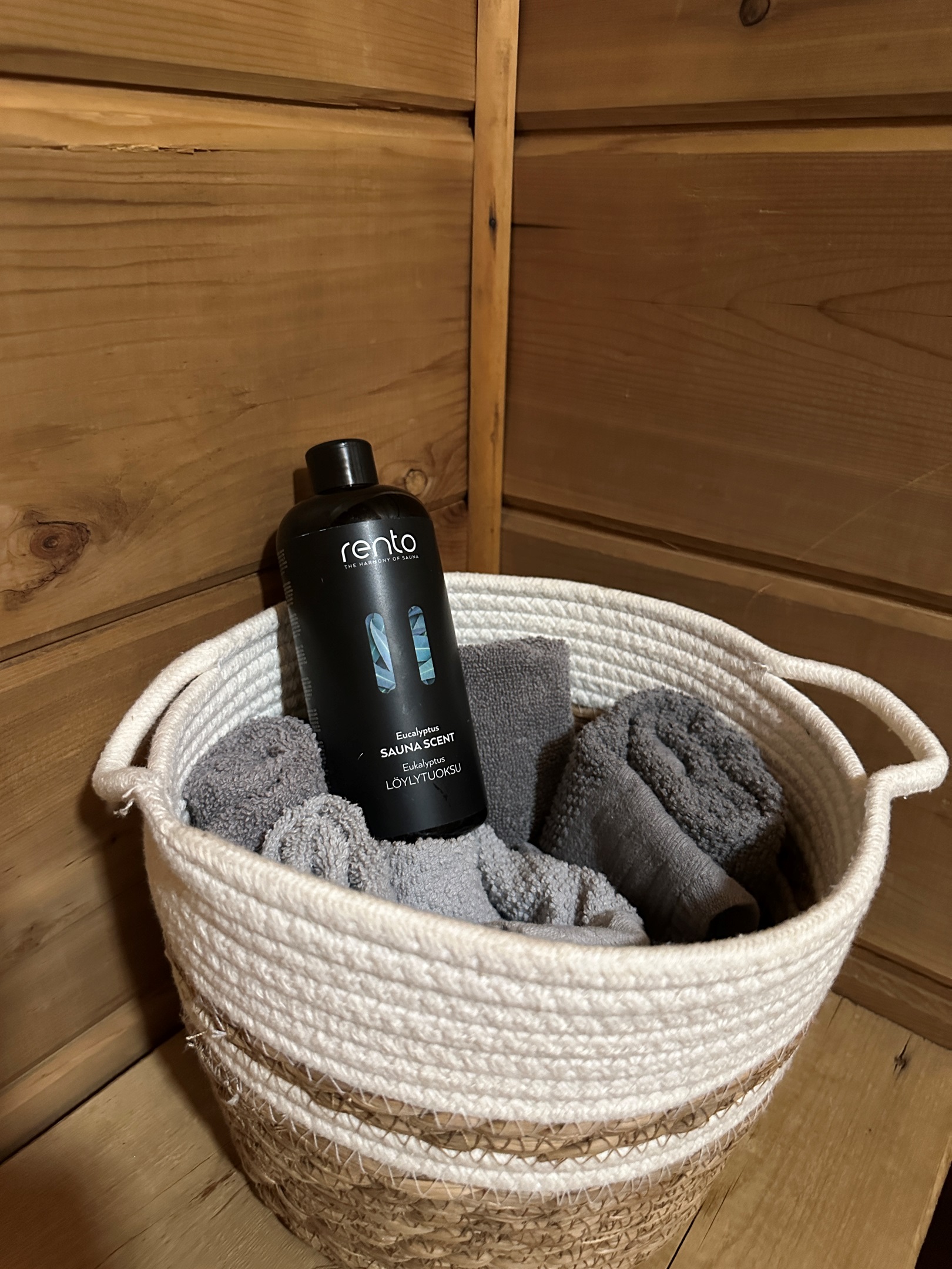 For added benefit of using the sauna, mix a little "suana scent" in the water before putting some on the rocks.  The smell of Eucalyptus will fill the room with the steam and you'll love it.