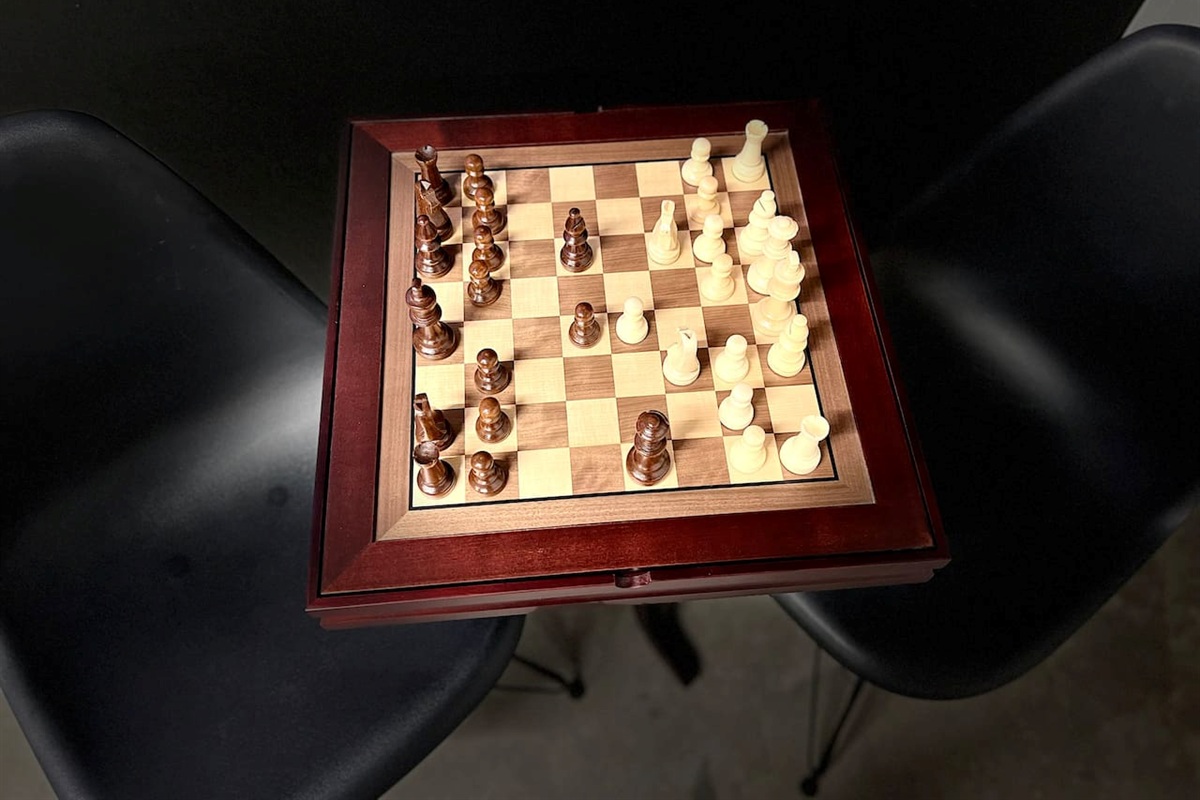 “Queenside or kingside, the choice is yours.”  3-in-1 Game Table