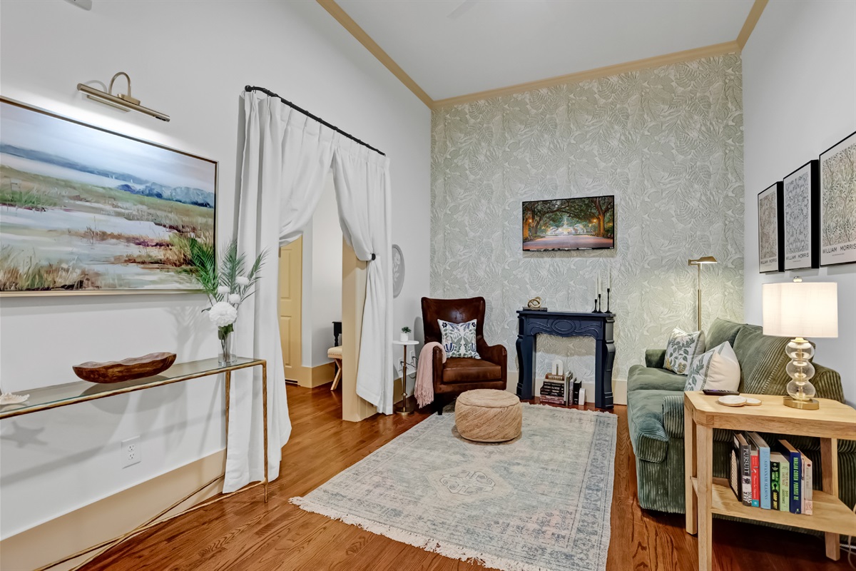 Enjoy the open layout that flows from living room to kitchen.