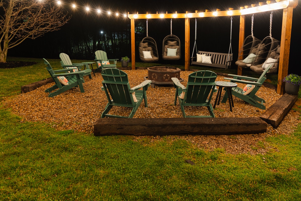 Evenings spent under the glow of string lights, sharing stories around the fire pit