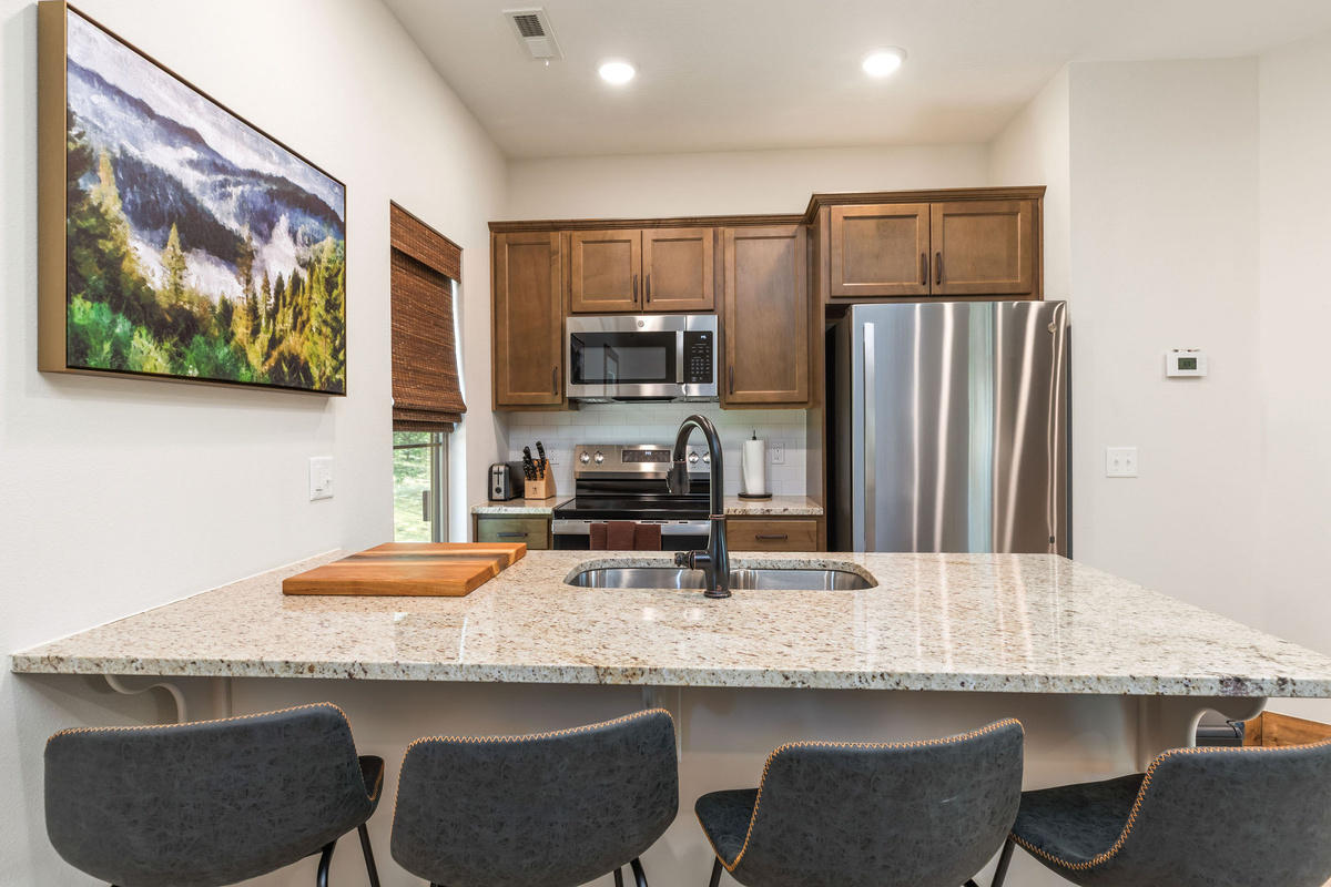 Fully stocked kitchen
