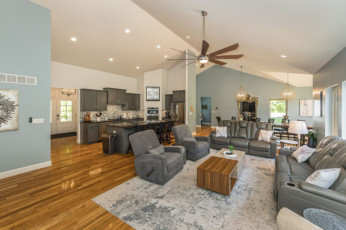 Open-concept design makes it easy for everyone to stay connected.
