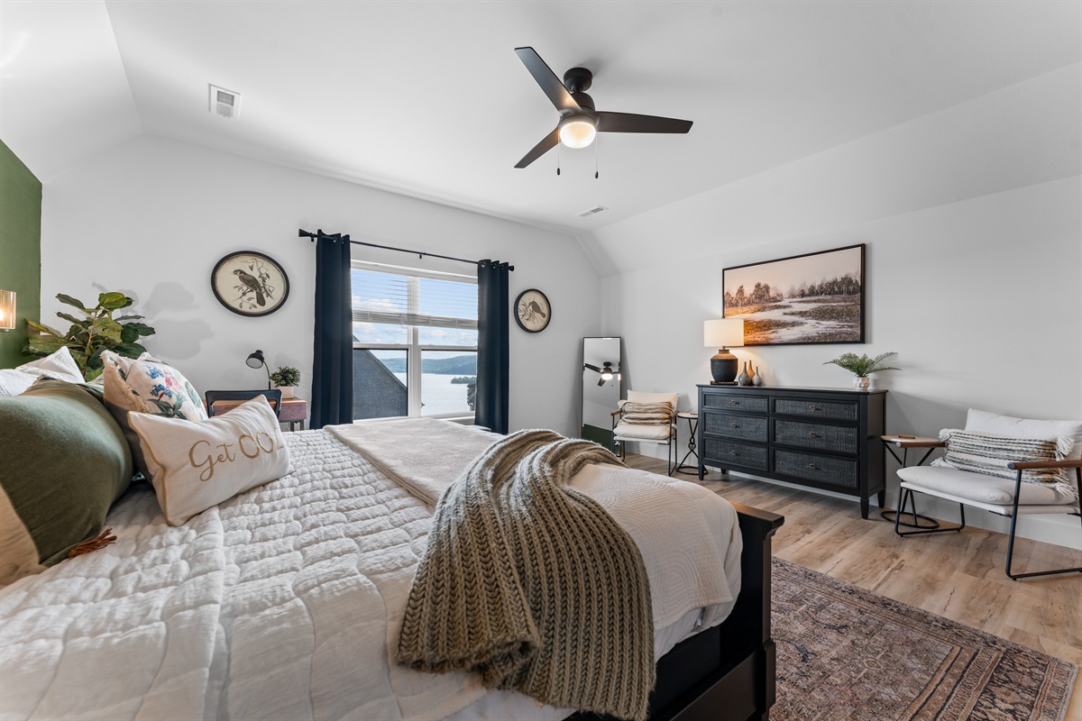 Bedroom 3 - Large and spacious primary suite with great views of the lake