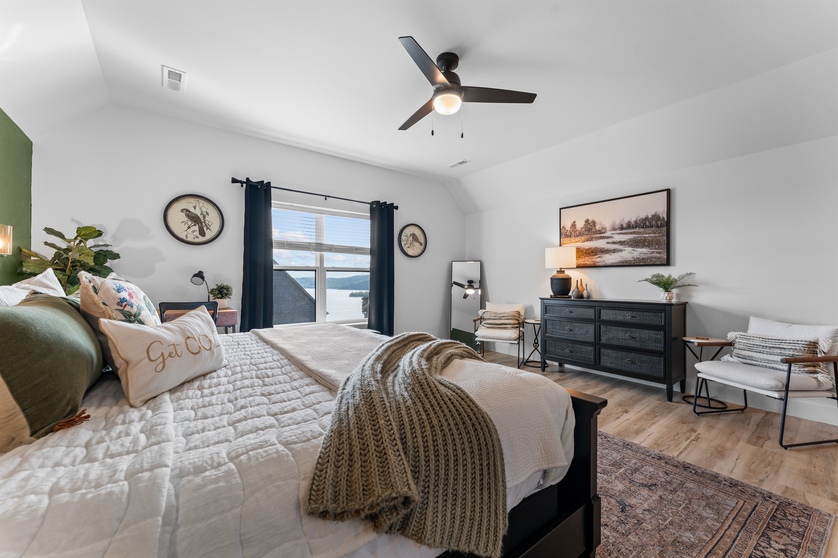 Bedroom 3 - Large and spacious primary suite with great views of the lake