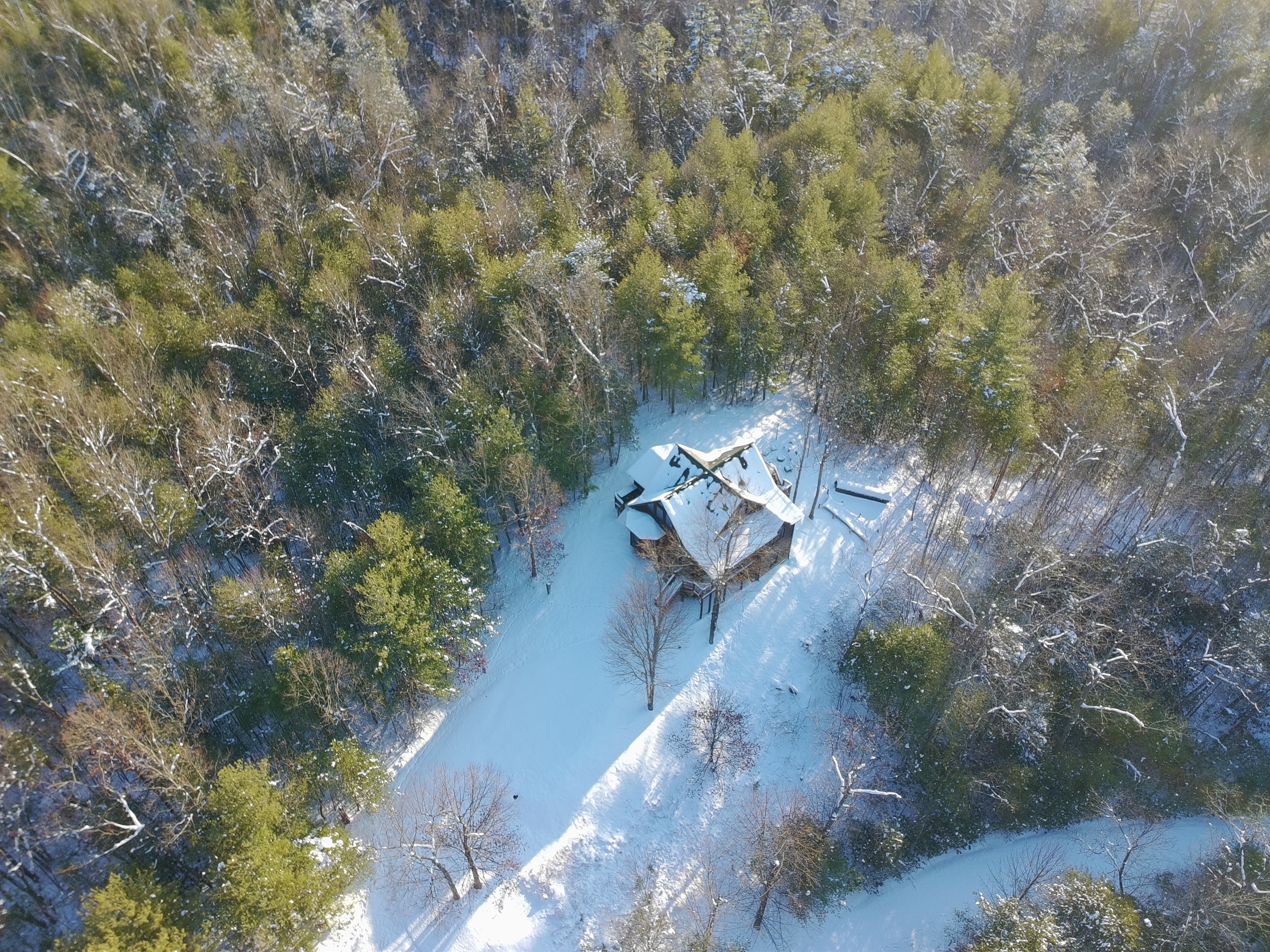 Stay warm and cozy inside and enjoy the magic of winter in the mountains.