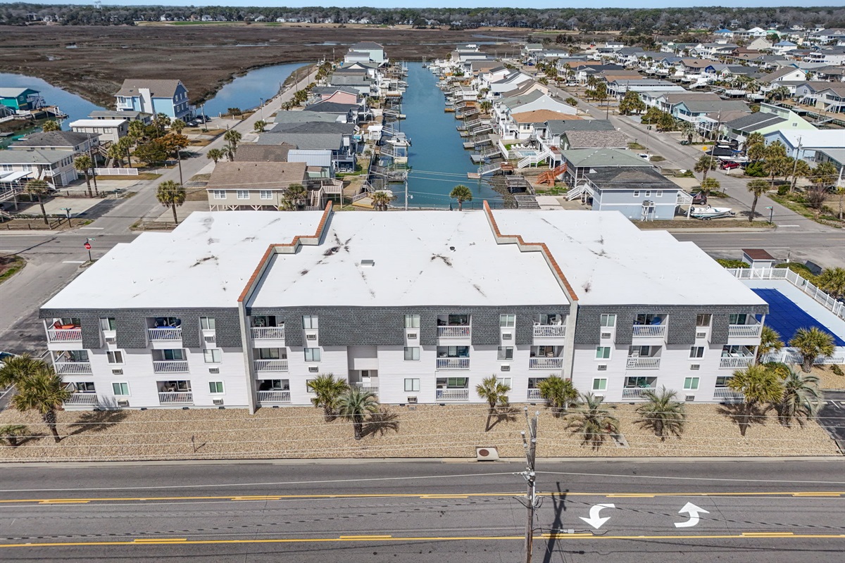 At this property you get the ocean in front of you and the inlet behind you