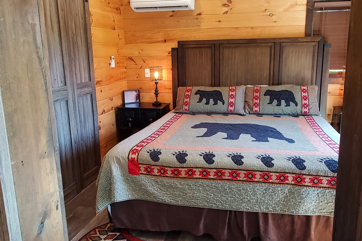 Comfy bed with all linens supplied