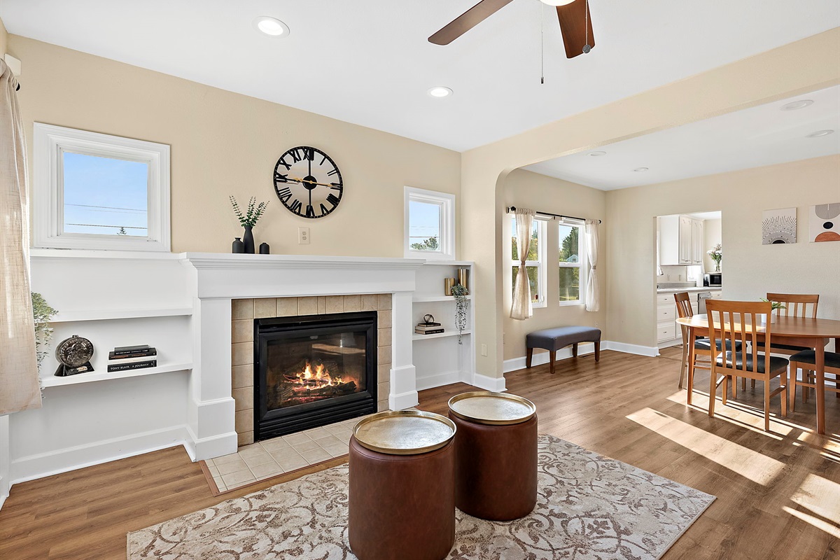 Spacious open layout