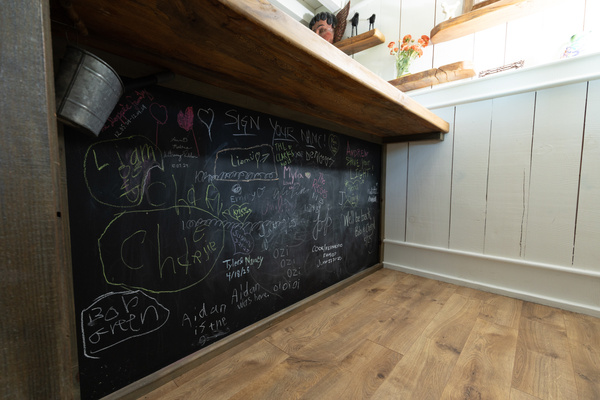 Our guestbook lives beneath the bar. We hope you get to add your favorite farm memory to the mix. 