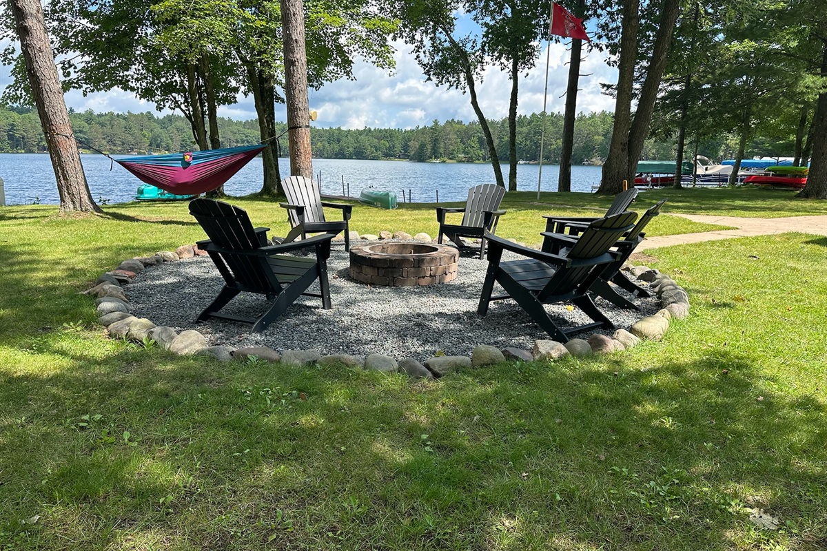 Campfire nights are one of the highlights of lake life. We provide your firewood and roasting sticks for making s'mores! 