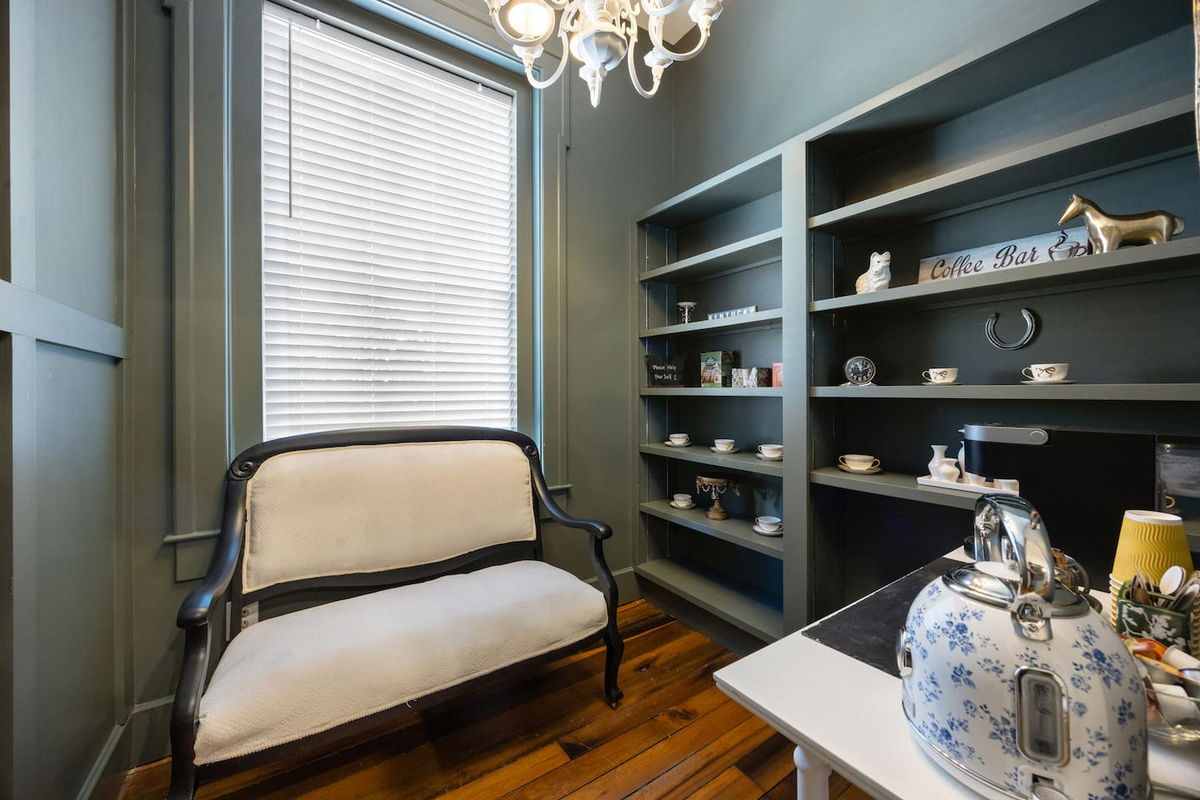 Grab a book and relax in our coffee nook. 