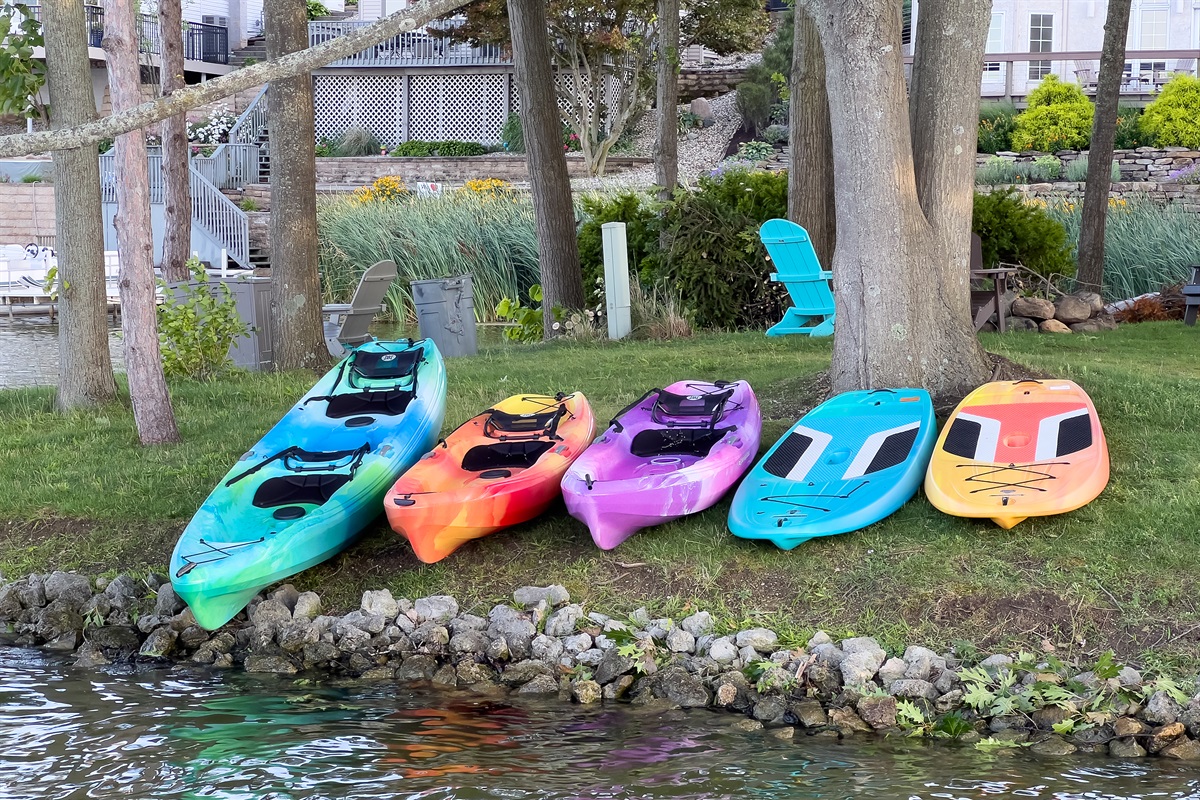 Kayaks and Paddle Boards