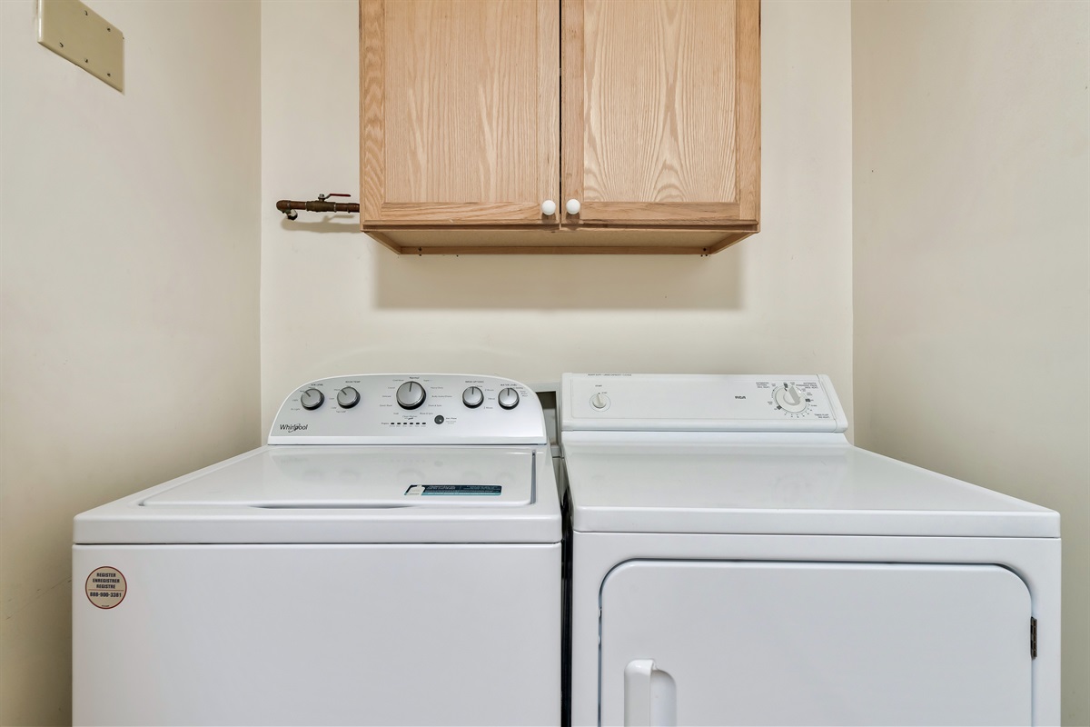 Laundry room w/washer and dryer