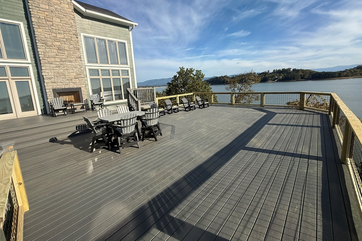 New Large Deck just completed on 10 10 2025. Added 1K square feet to the previous deck.