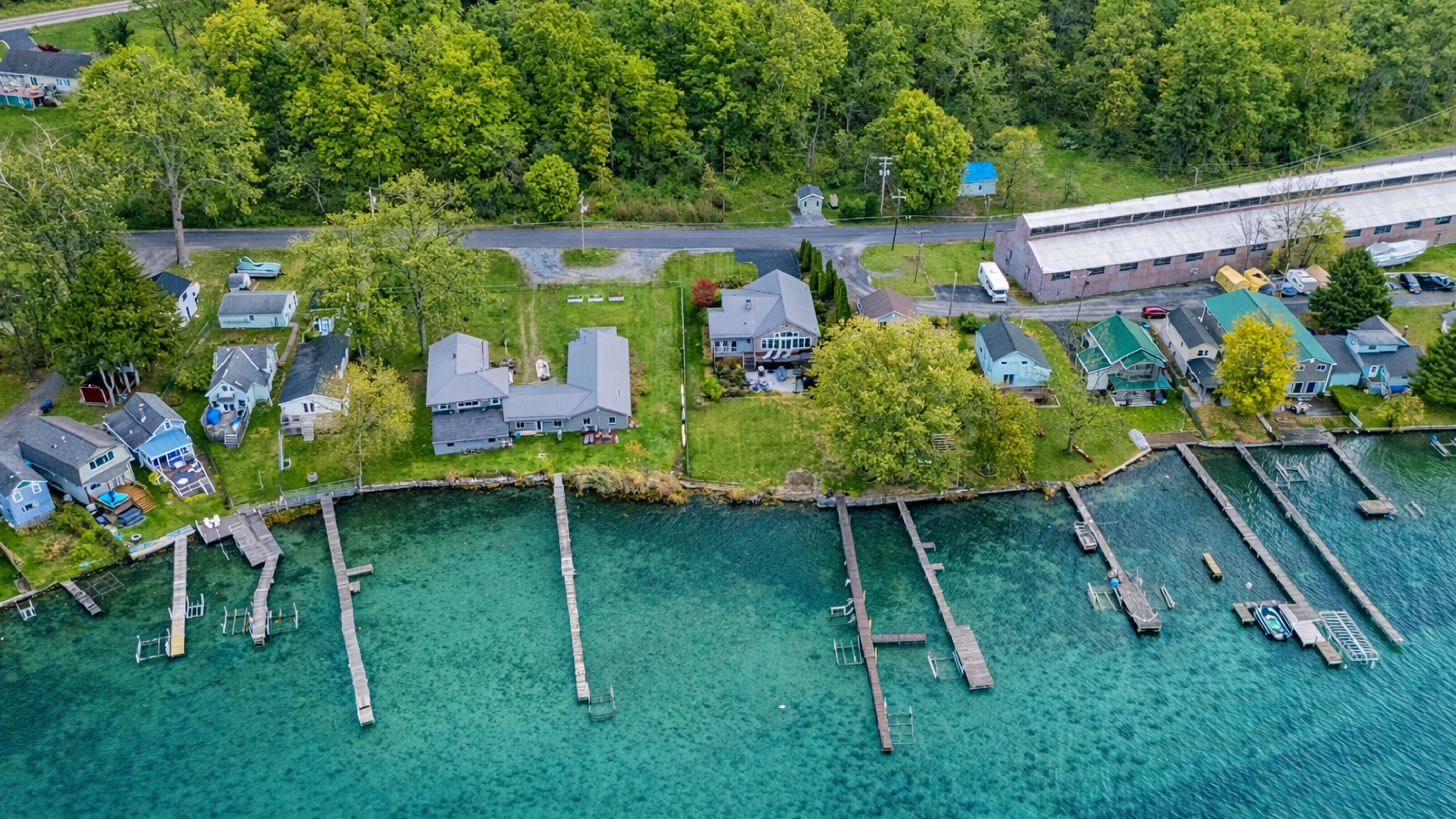 Arial view of the home and  surrounding area