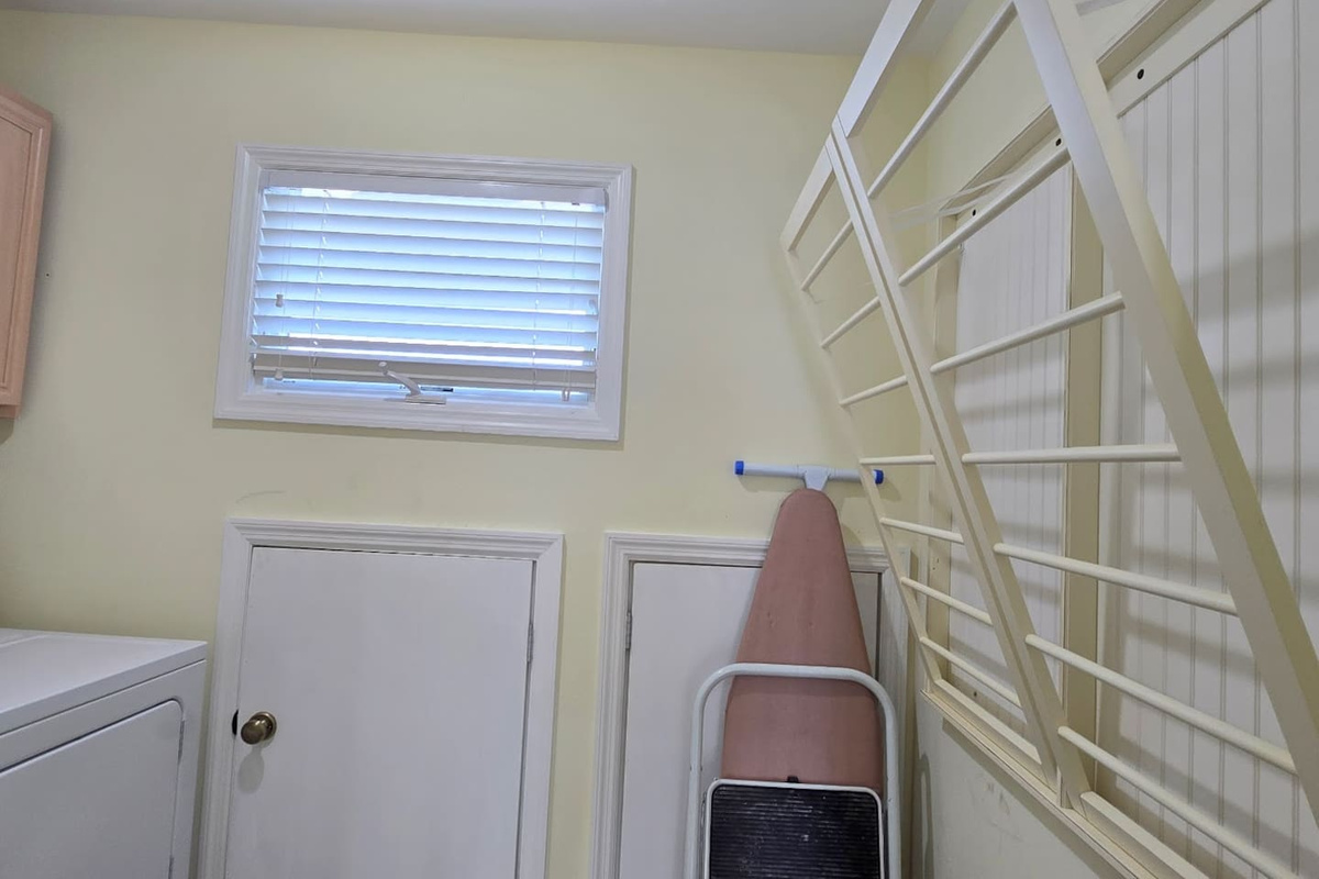Drying Racks in Laundry Room