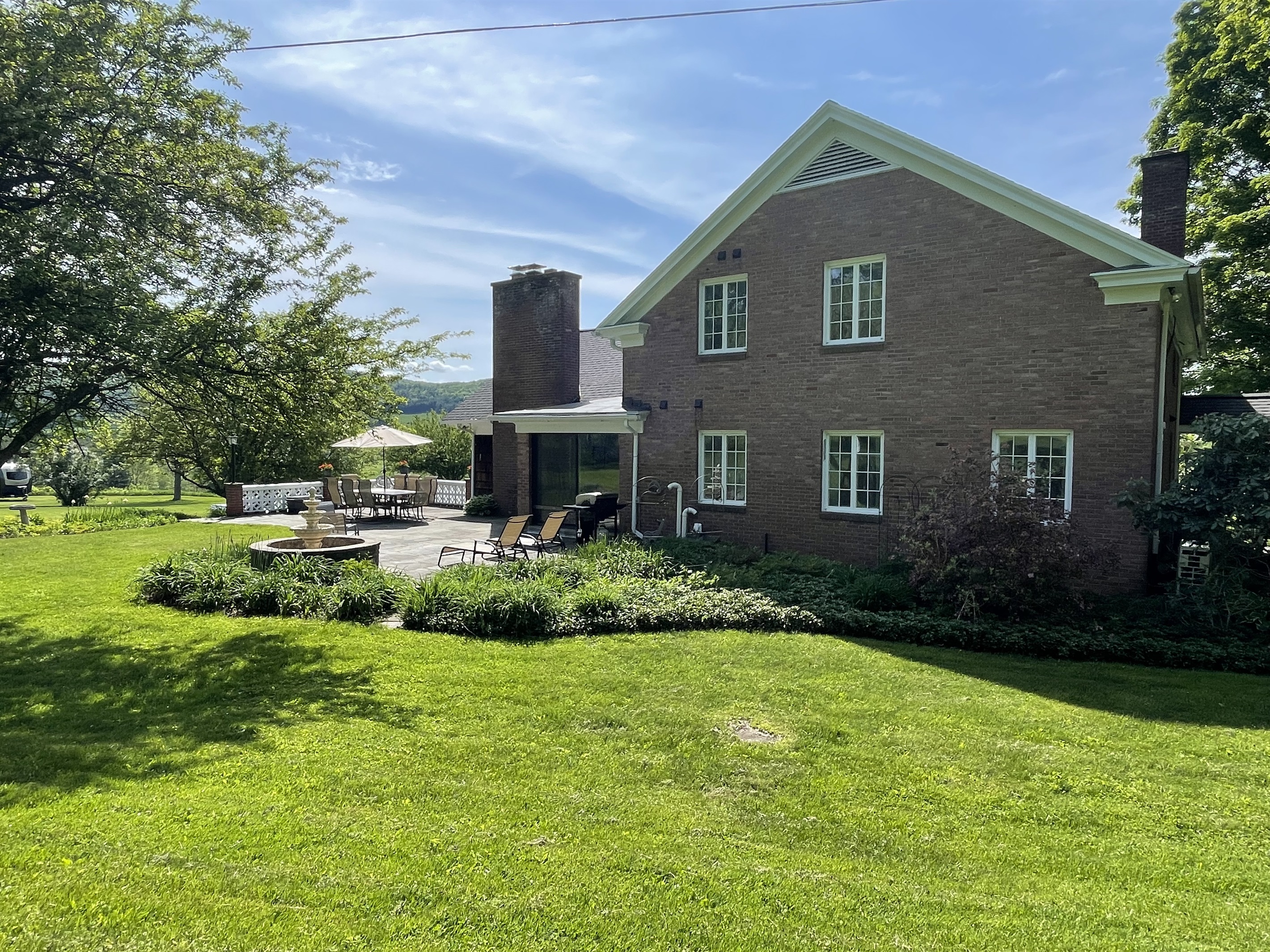 Rear patio and grounds