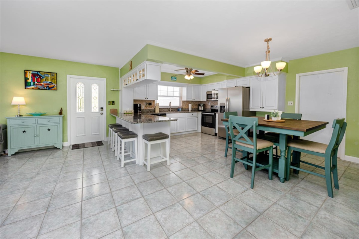 Open Kitchen and Living Room with a view