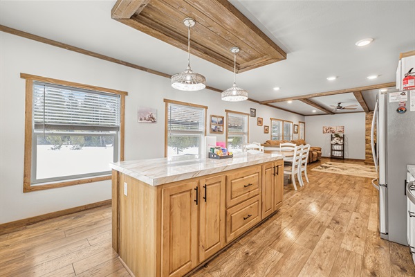 Fully stocked kitchen