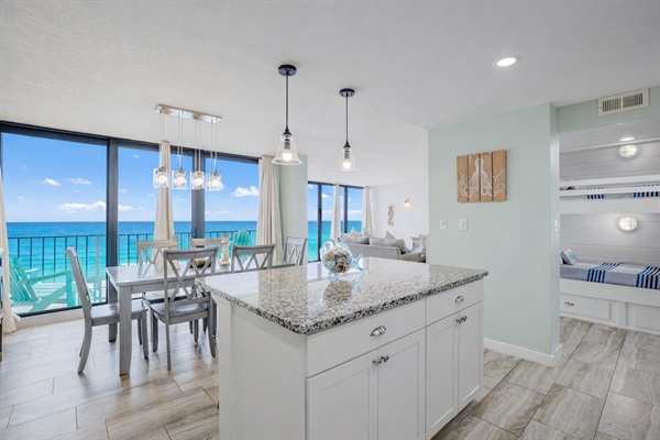 Island in the kitchen