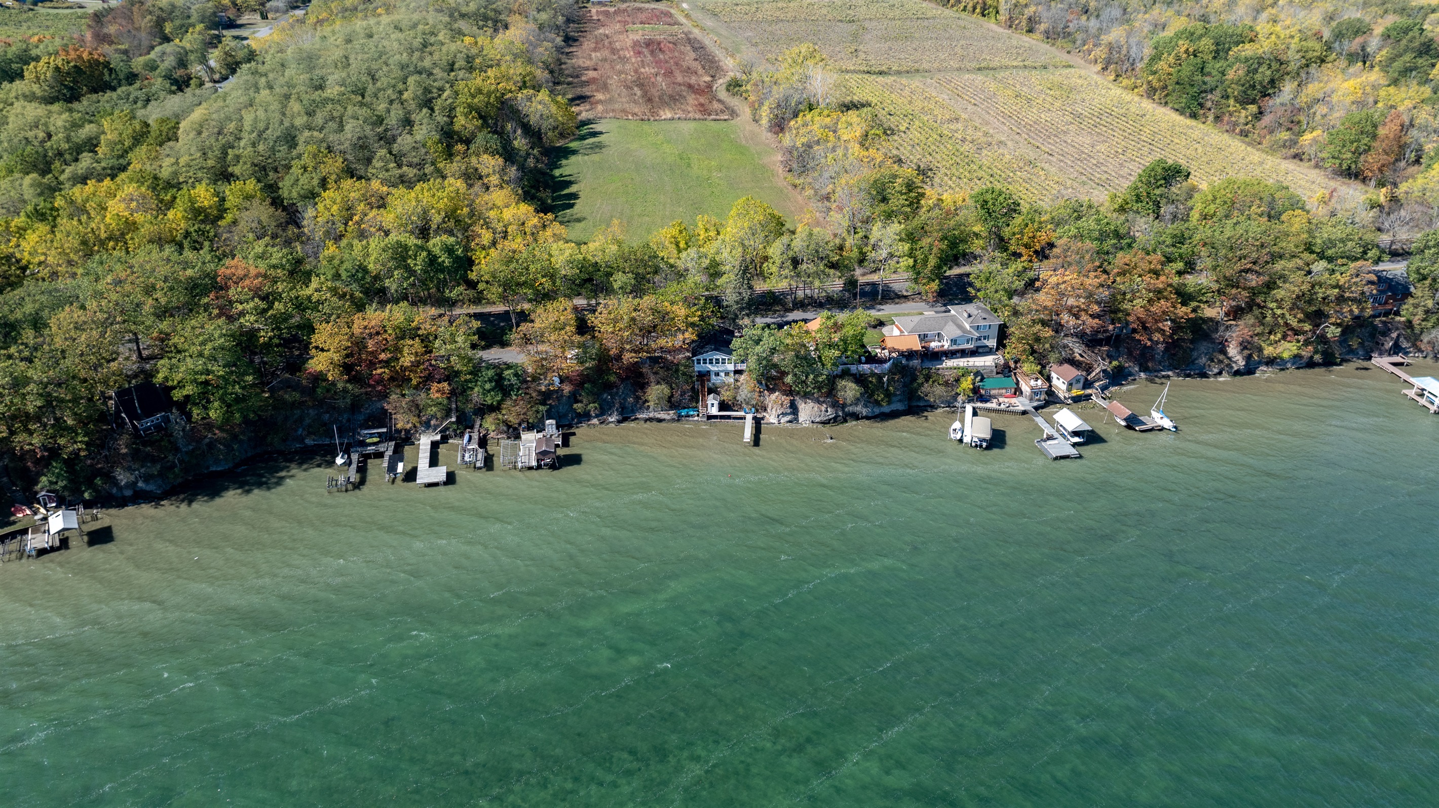 Panoramic view of the bay area—perfect for kayaking, boating, and peaceful mornings