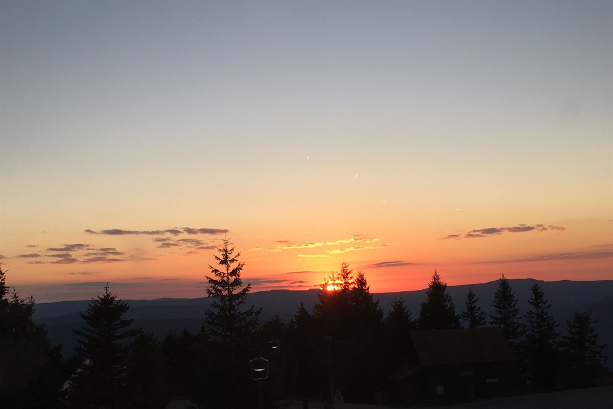 Sunsets in Snowshoe are spectacular!