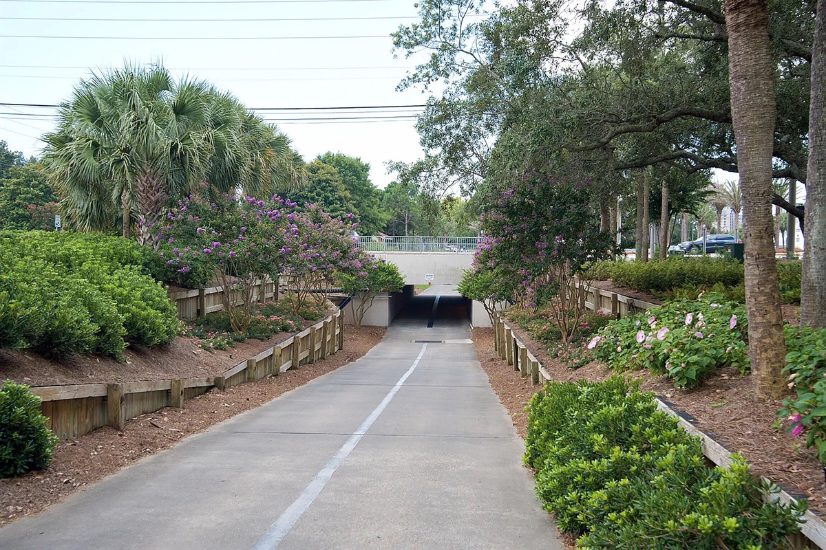 Beach tunnel connecting Bayside to Beachside
