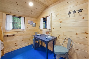 Table for two in the corner