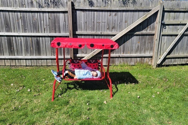 Backyard fun for the whole fam! Take a warm dip in the heated pool and unwind in the hot tub while the kiddos enjoy the swing set and sandbox. Gather around the fire pit to toast s'mores and e