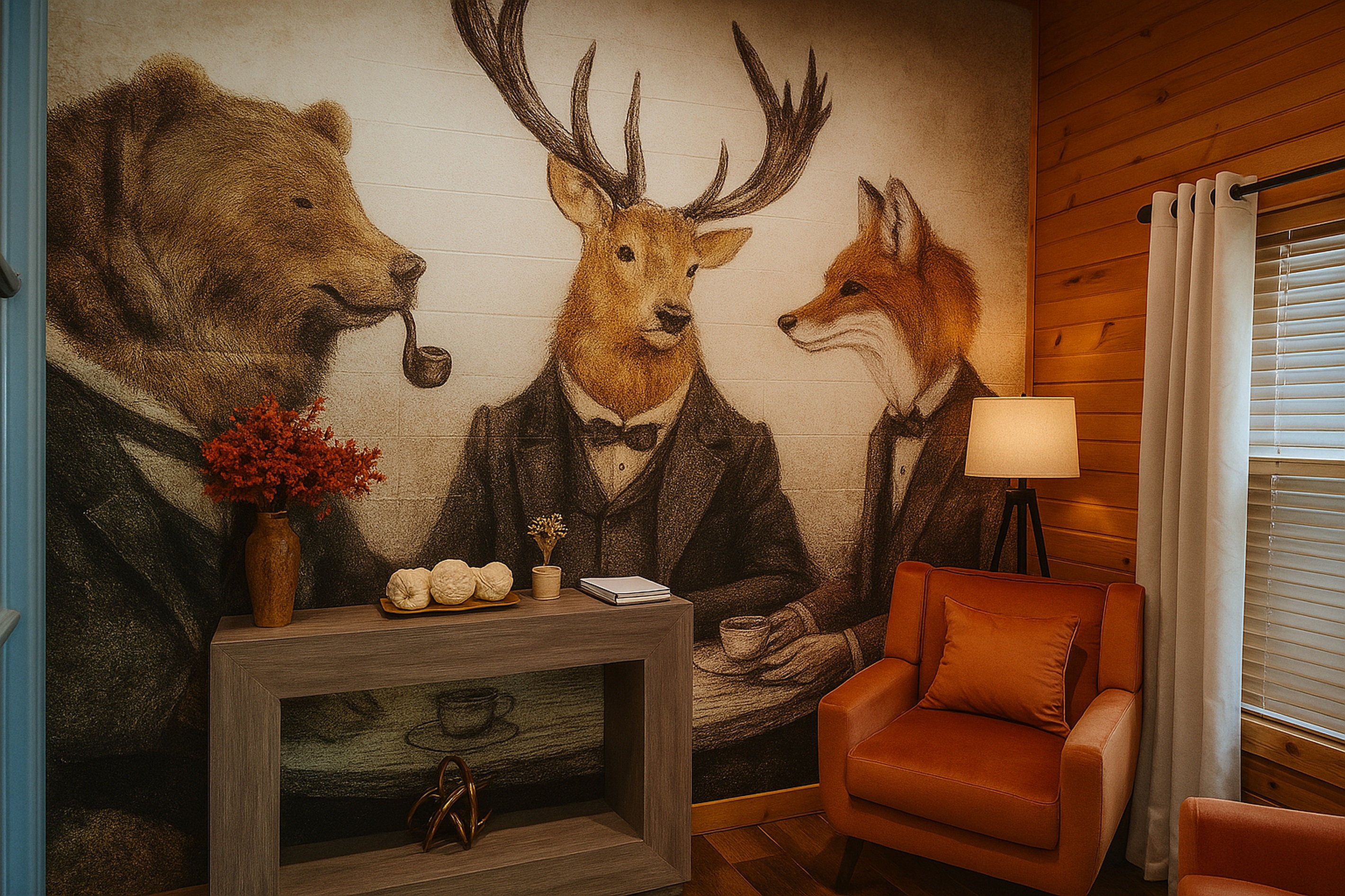 The first sight when entering I Love View. Our buddies wishing you the best time!