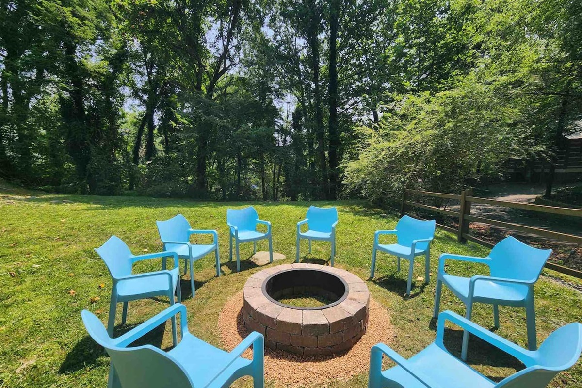 Your own fire pit in the front yard!  