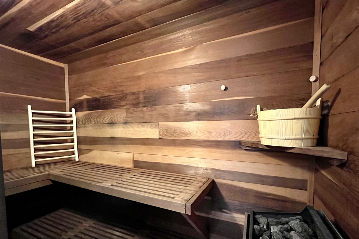 Rejuvenate. Still looking for more relaxation and rejuvenation during your stay? Spend some time in the sauna. Let your stress melt away, leaving you with the ultimate feeling of relaxation during your getaway. 