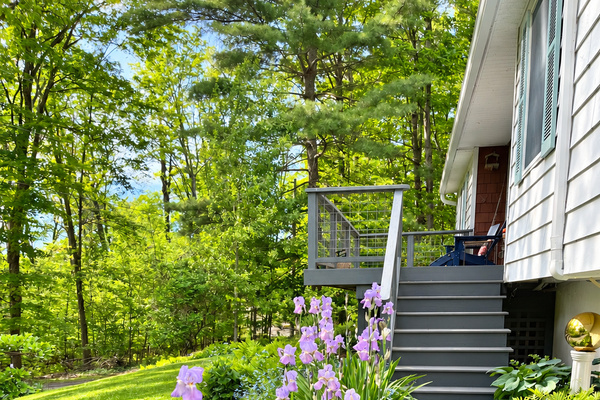Garden path to the front steps.