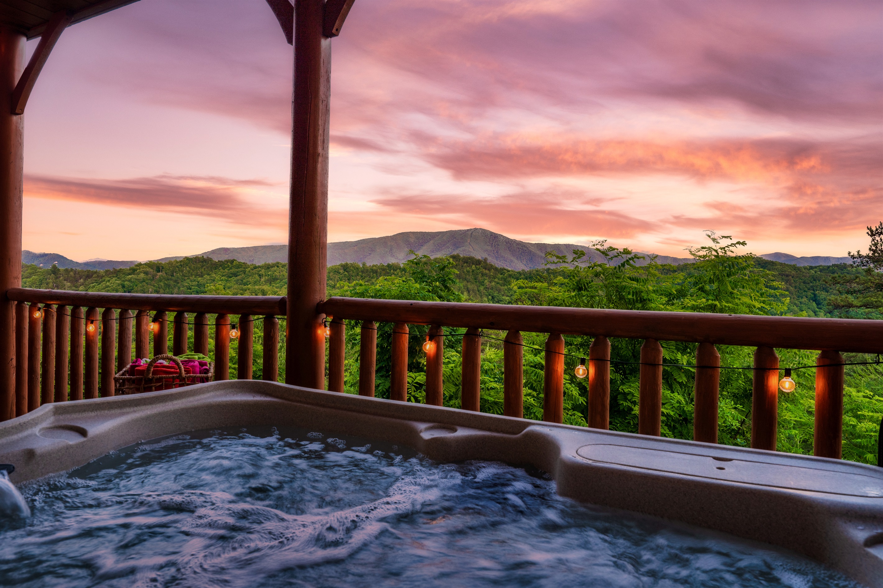 Relaxation awaits! Dive into serenity with our cozy hot tub nestled on the deck, offering breathtaking views and endless moments of bliss.