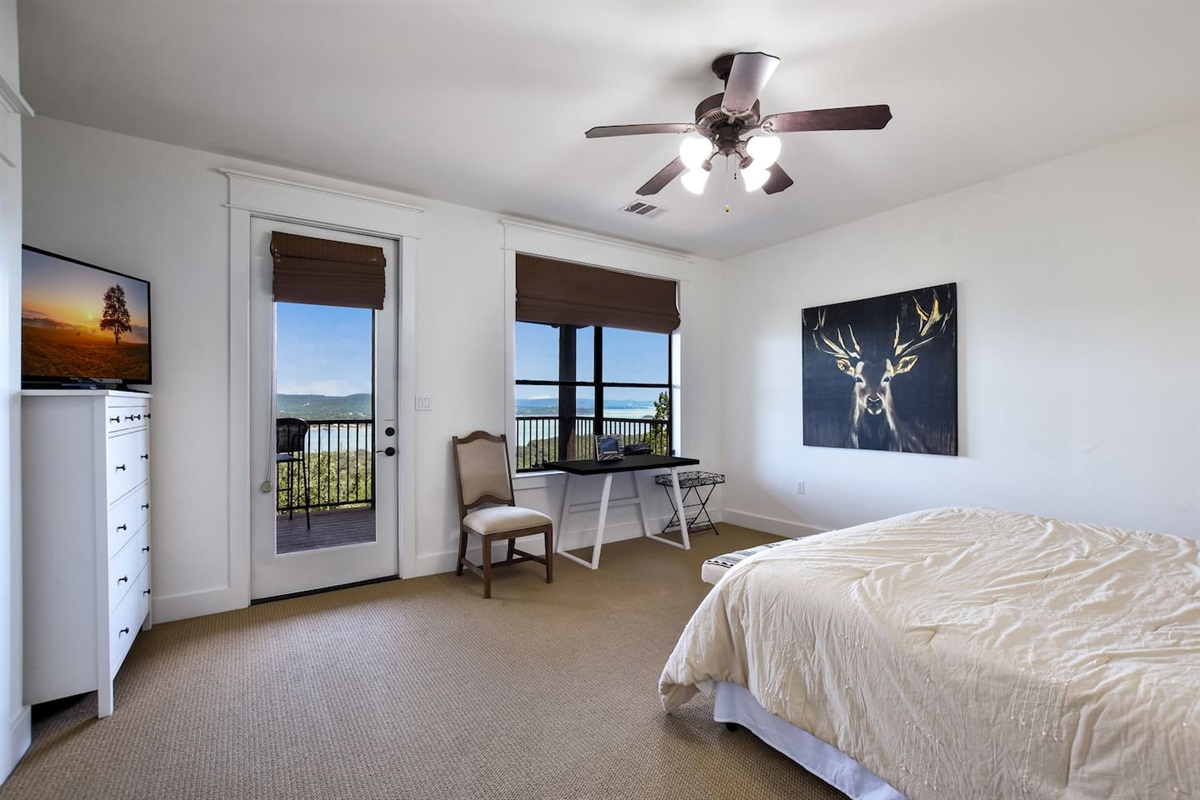 King Bed in Upstairs Primary Bedroom