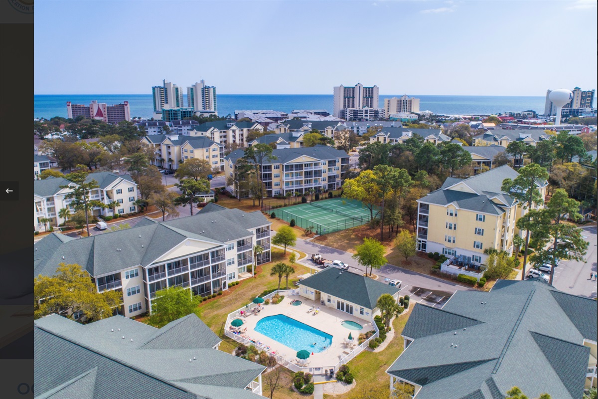 A few blocks to beach