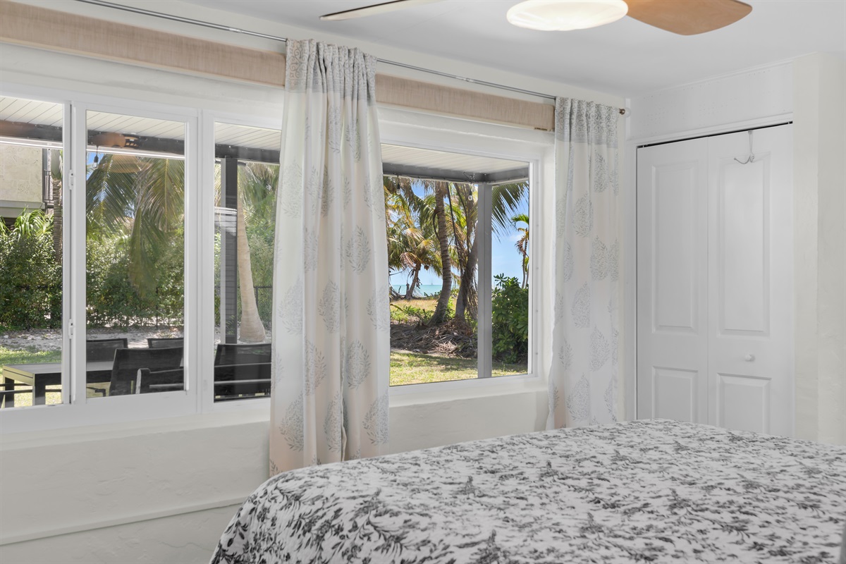 Primary bedroom with views