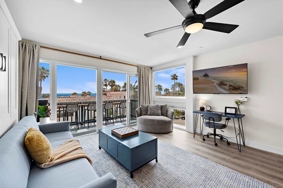 Sofa with Murphy bed away...