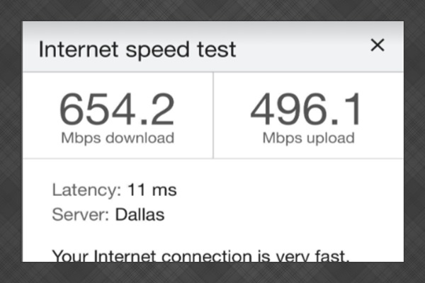 High-speed WiFi (650+ Mbps) with low latency—perfect for streaming Netflix, working remotely, gaming, and staying connected in Austin
