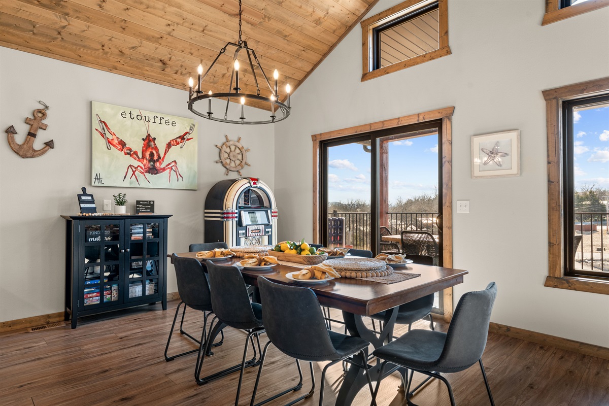 Play some tunes on the jukebox while you dine