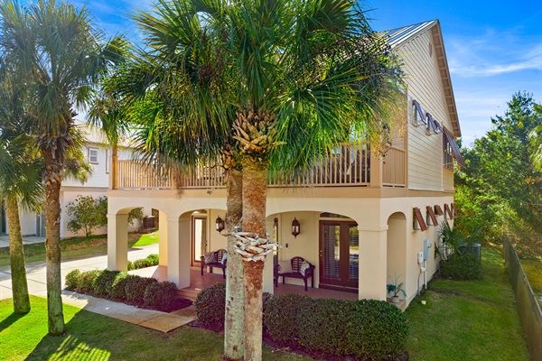 Charming Coastal Exterior with Covered Porches