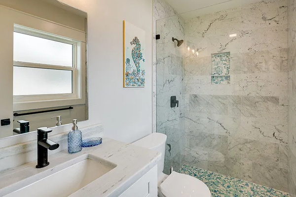 Primary bathroom with shower