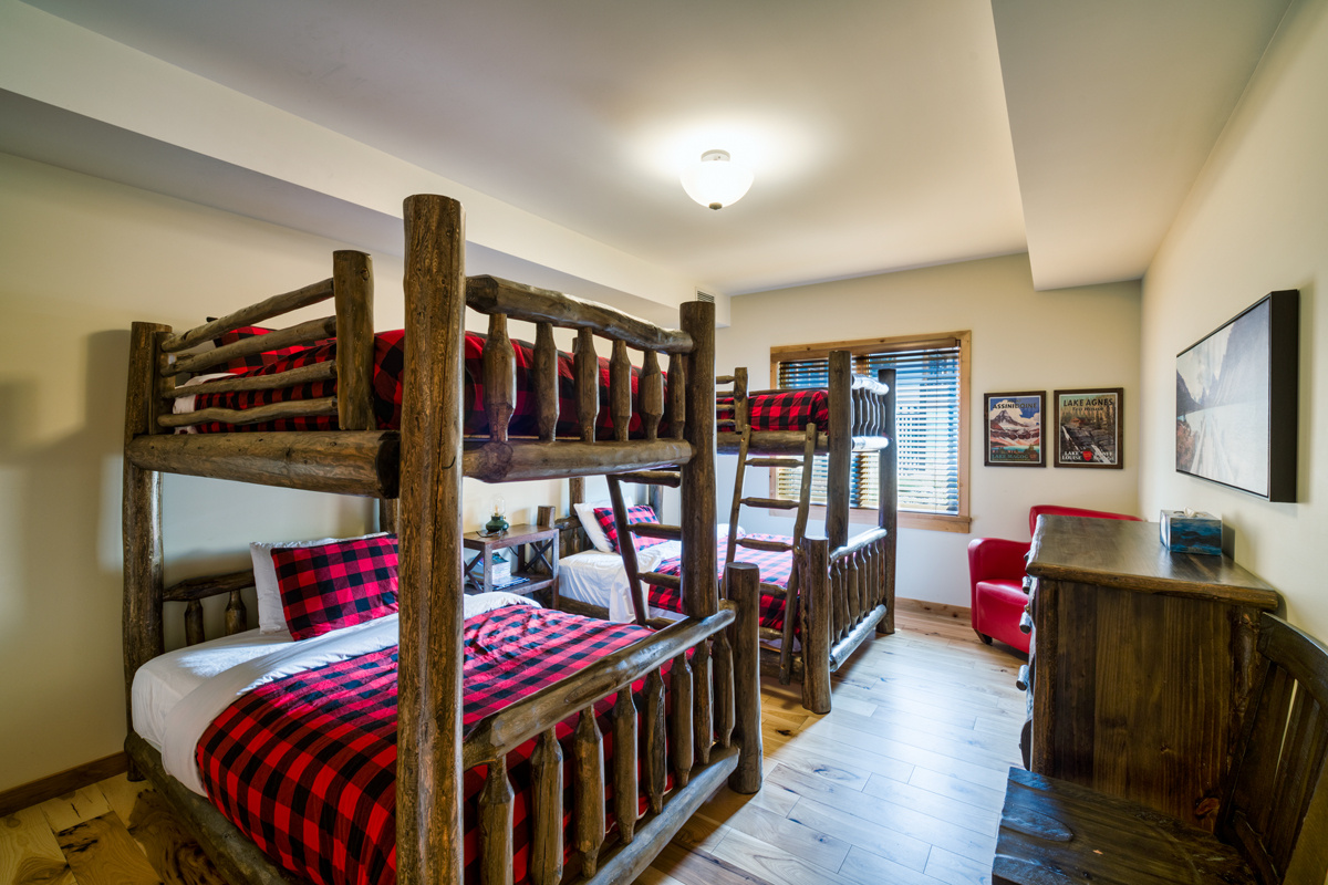 Bunk Beds - double size mattress on the bottom and twin size on the top