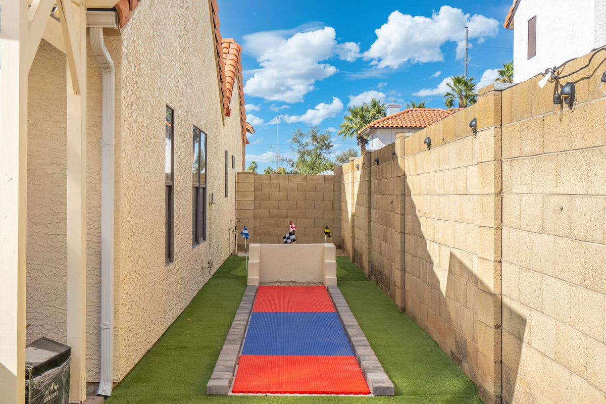 Sharpen up your bowling arm with your own personal bowling lane.